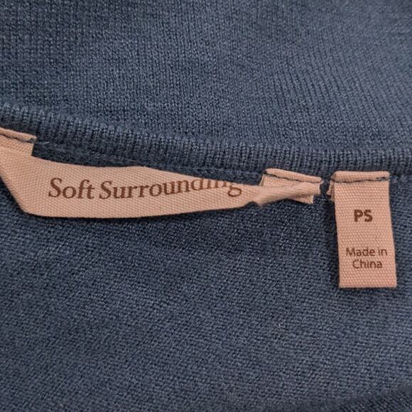 Soft Surroundings Kayla Cold Shoulder Tunic Sweater Petite Small - Picture 4 of 5